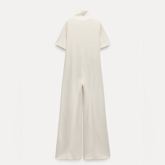 ZARA SHORT SLEEVE JUMPSUIT ZW COLLECTION - Picture 8 of 13